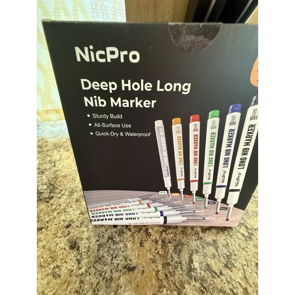 Nic Pro Deep Hole‎ Long NIB marker. 12 Piece Set-NEW IN BOX-FAST SHIPPING